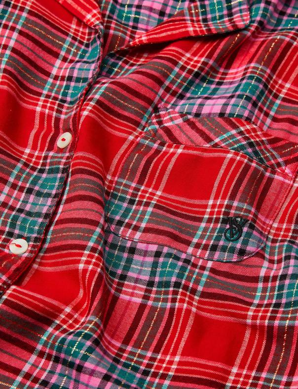 Піжама фланелева Victoriaʼs Secret Flannel Long Pajama Set VS-013