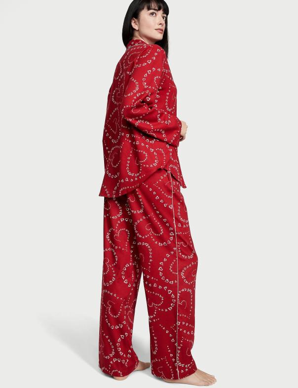 Пижама фланелевая Victoriaʼs Secret Flannel Long Pajama Set