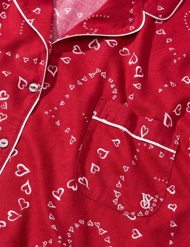 Пижама фланелевая Victoriaʼs Secret Flannel Long Pajama Set VS-016