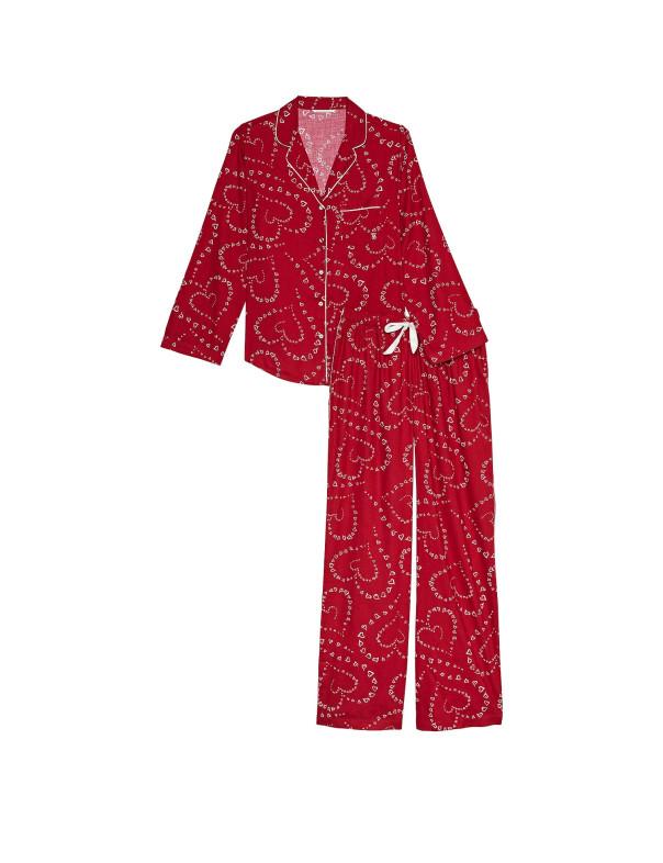 Пижама фланелевая Victoriaʼs Secret Flannel Long Pajama Set VS-016