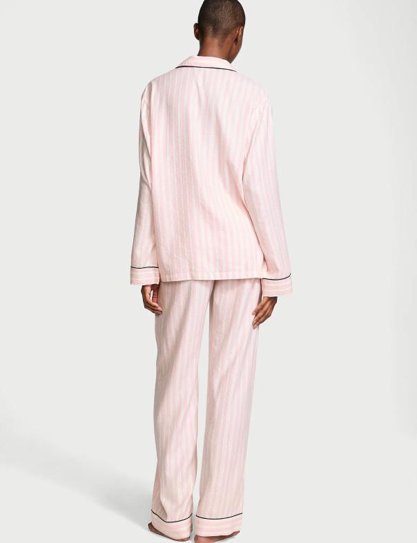Пижама фланелевая Victoriaʼs Secret Flannel Regular Pajama Set